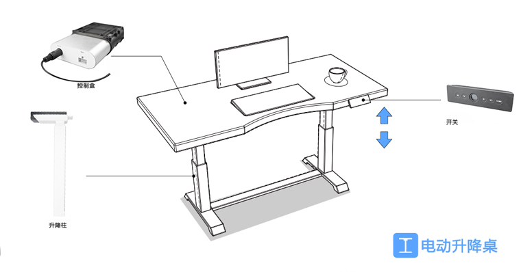 电动升降桌